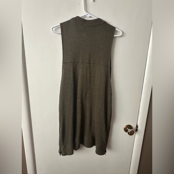 Free People Olive Green Highway Zip Front Vest/Tunic size small - Picture 9 of 11